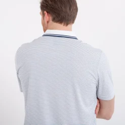 Mini Stripe Polo Valkoinen