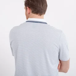 Mini Stripe Polo Valkoinen