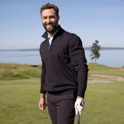 Oakville Half Zip Sweater Musta