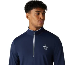 OP L/S 1/4 Zip Technica Sininen
