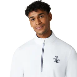 OP L/S 1/4 Zip Technica Valkoinen