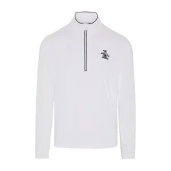 OP L/S 1/4 Zip Technica Valkoinen
