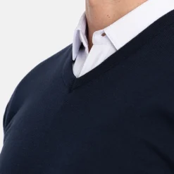 PD V-Neck Sininen