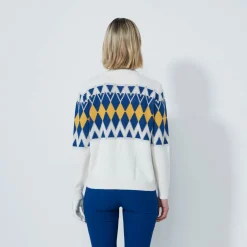 Placed Argyle Unlined Valkoinen
