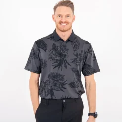 Playoff Polo 2.0 Floral Musta