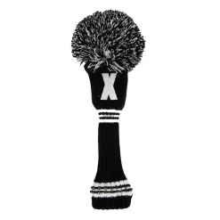 PomPom Heacover Hybrid Musta Valkoinen