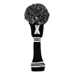 PomPom Heacover Hybrid Musta Valkoinen