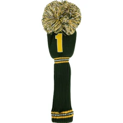 PomPom Headcover Driver Vihreä Kulta