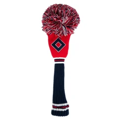 PomPom Hedcover FW Sininen Punainen