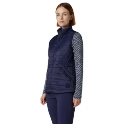 Quilted Puffer Vest Sininen