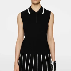 Ramona Knitted Polo Shirt Musta