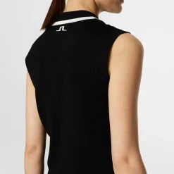 Ramona Knitted Polo Shirt Musta