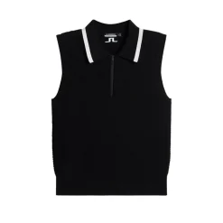 Ramona Knitted Polo Shirt Musta