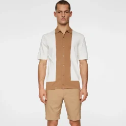 Rue Knitted Polo Shirt Valkoinen