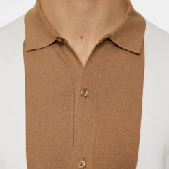 Rue Knitted Polo Shirt Valkoinen