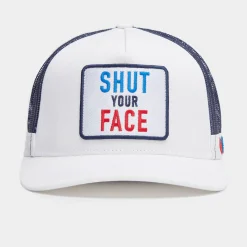 Shut Your Face Trucker Valkoinen