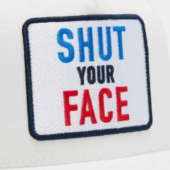 Shut Your Face Trucker Valkoinen