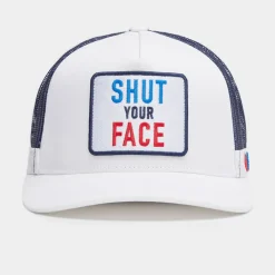 Shut Your Face Trucker Valkoinen