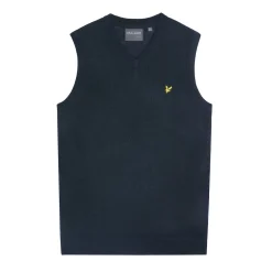 Slipover Merino Blend V-Neck Sininen