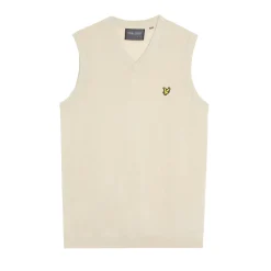 Slipover Merino Blend V-Neck Beige