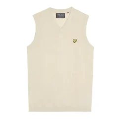 Slipover Merino Blend V-Neck Beige