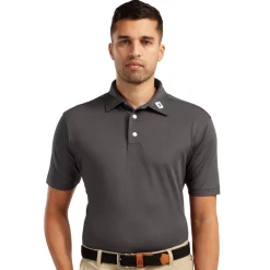 Stretch Pique Solid Harmaa
