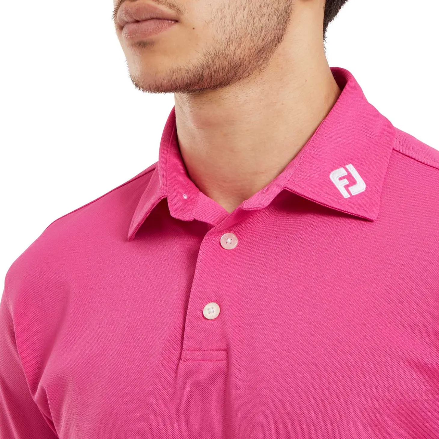 Stretch Pique Solid Roosa