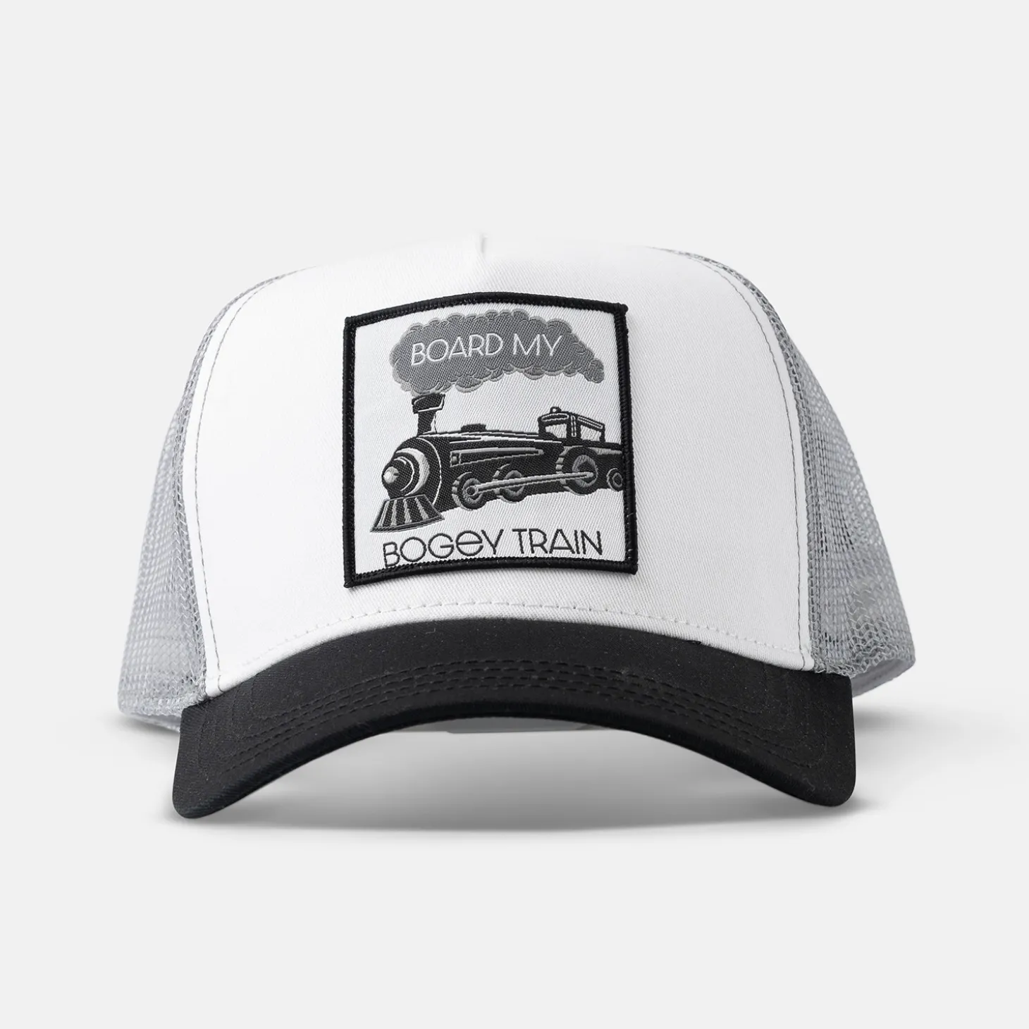 Trucker Board My Bogey Train Valkoinen Harmaa Musta