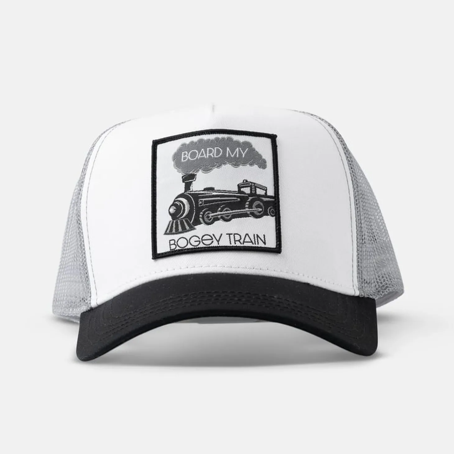 Trucker Board My Bogey Train Valkoinen Harmaa Musta