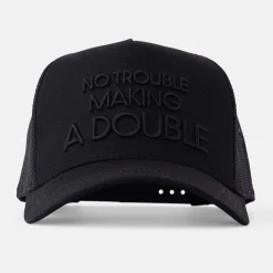 Trucker Cap 3D No Trouble Making a Double Musta