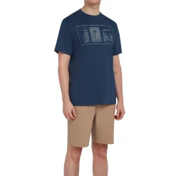 T-Shirt Graphic Crew: Sininen