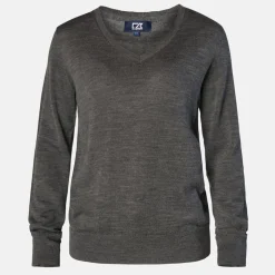Vernon V-Neck Merino Harmaa