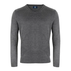 Vernon V-Neck Merino Harmaa