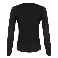 Vernon V-Neck Merino Musta