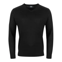 Vernon V-Neck Merino Musta