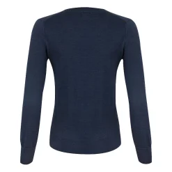 Vernon V-Neck Merino Sininen