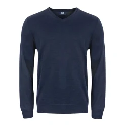 Vernon V-Neck Merino Sininen
