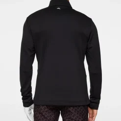 Vinnie Quarter Zip Mid Layer Musta