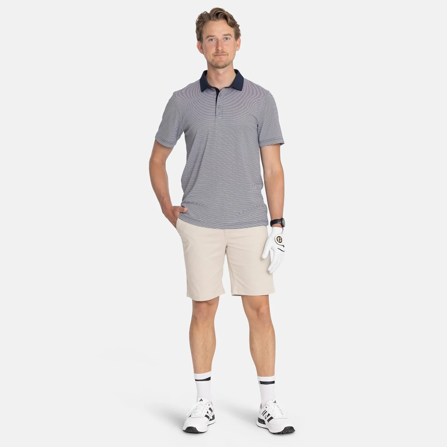 Virtue Polo Stripes Sininen
