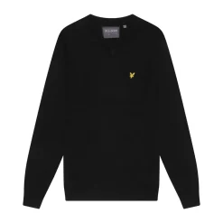 V-Neck Merino Blend Musta