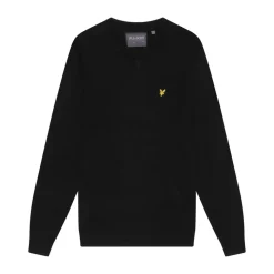 V-Neck Merino Blend Musta