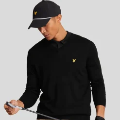 V-Neck Merino Blend Musta