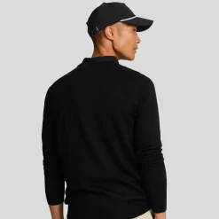 V-Neck Merino Blend Musta