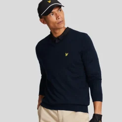 V-Neck Merino Blend Sininen
