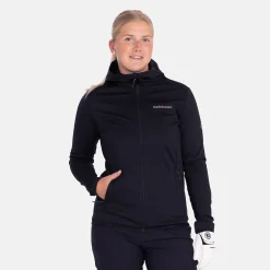 W Light Zip Hood Musta