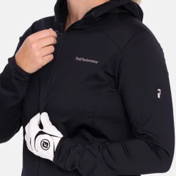 W Light Zip Hood Musta