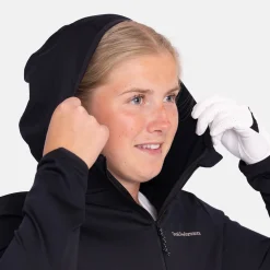 W Light Zip Hood Musta