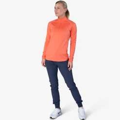 W Mid Layer LS Zip Punainen