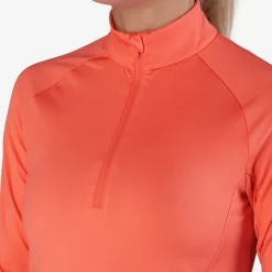 W Mid Layer LS Zip Punainen