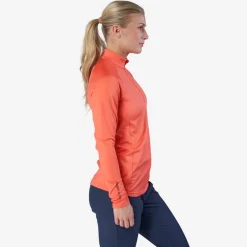 W Mid Layer LS Zip Punainen